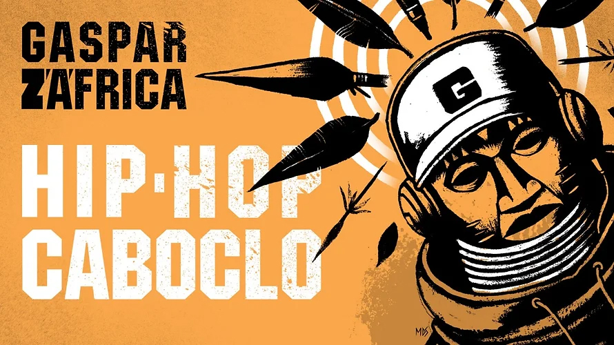 Capa do documentário "Hip-Hop Caboclo - Em Busca das Batidas Brasileiras".